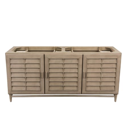 James Martin Vanities Portland 72in Double Vanity Cabinet, Whitewashed Walnut 620-V72-M-WW